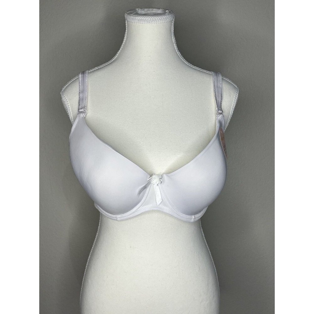 NWT 36DDD‎ Angelina Womens White Underwire Padded Convertible Full Coverage Bra